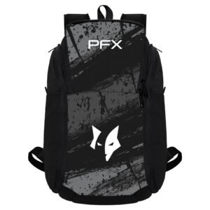 PFX Sports Elite Training Backpack | 45L Tactical Gym & Gear Bag – Black / White