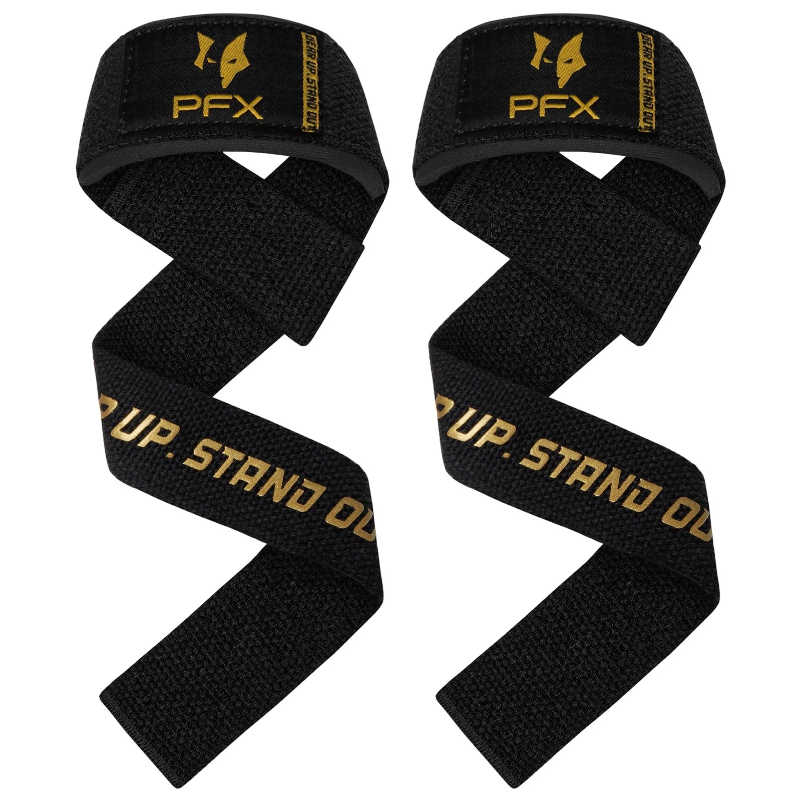 PFX Golden Series Weightlifting Straps – Elite Grip Enhancement