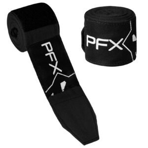 PFX Sports Professional Boxing Hand Wraps | 4.5M Extended Length – black