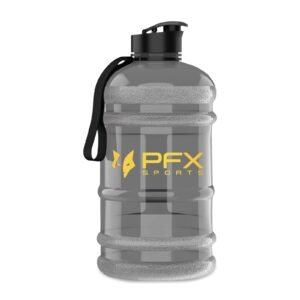 PFX Sports Large Capacity Gym Water Bottle with Leak-Proof Pop Cap & Carry Strap