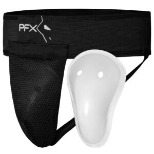 PFX Sports Professional Groin Guard & Cup Set | Essential Protection for Boxing & MMA – black