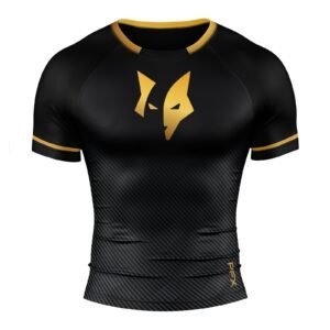 PFX Apex & Titan Series Compression Rash Guards – Black / Gold