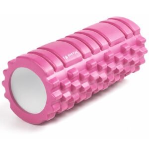 PFX Sports High-Density Foam Roller – 13 Inch EVA Massage Roller for Muscle Recovery, Stretching & Mobility – pink