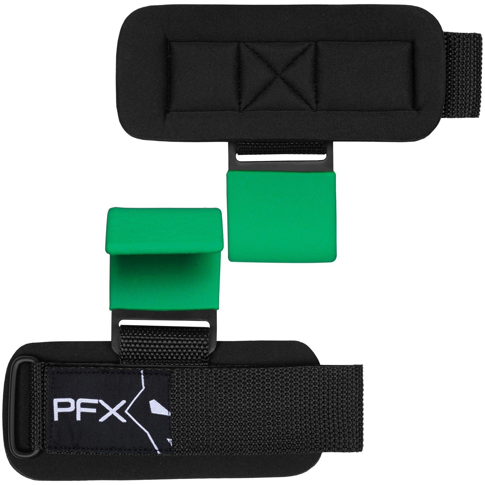 PFX Sports Weight Lifting Hooks – Heavy-Duty Steel Hook Straps for Deadlifts, Pull-Ups, and Strength Training – green - Image 6