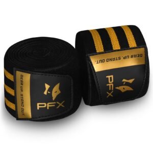 PFX Golden Series Professional Knee Wraps – Elite Support & Stability