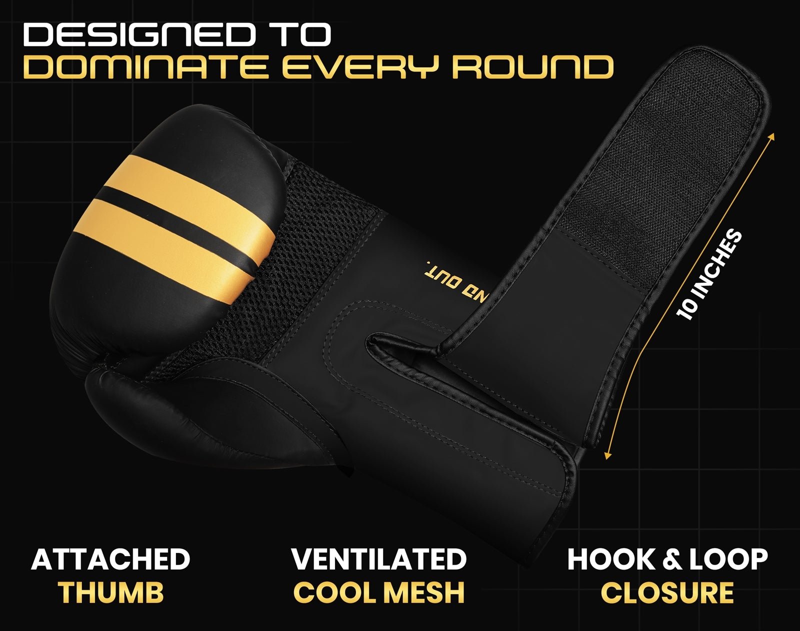 PFX Golden Series Boxing Gloves – 08oz - 16oz - Image 5