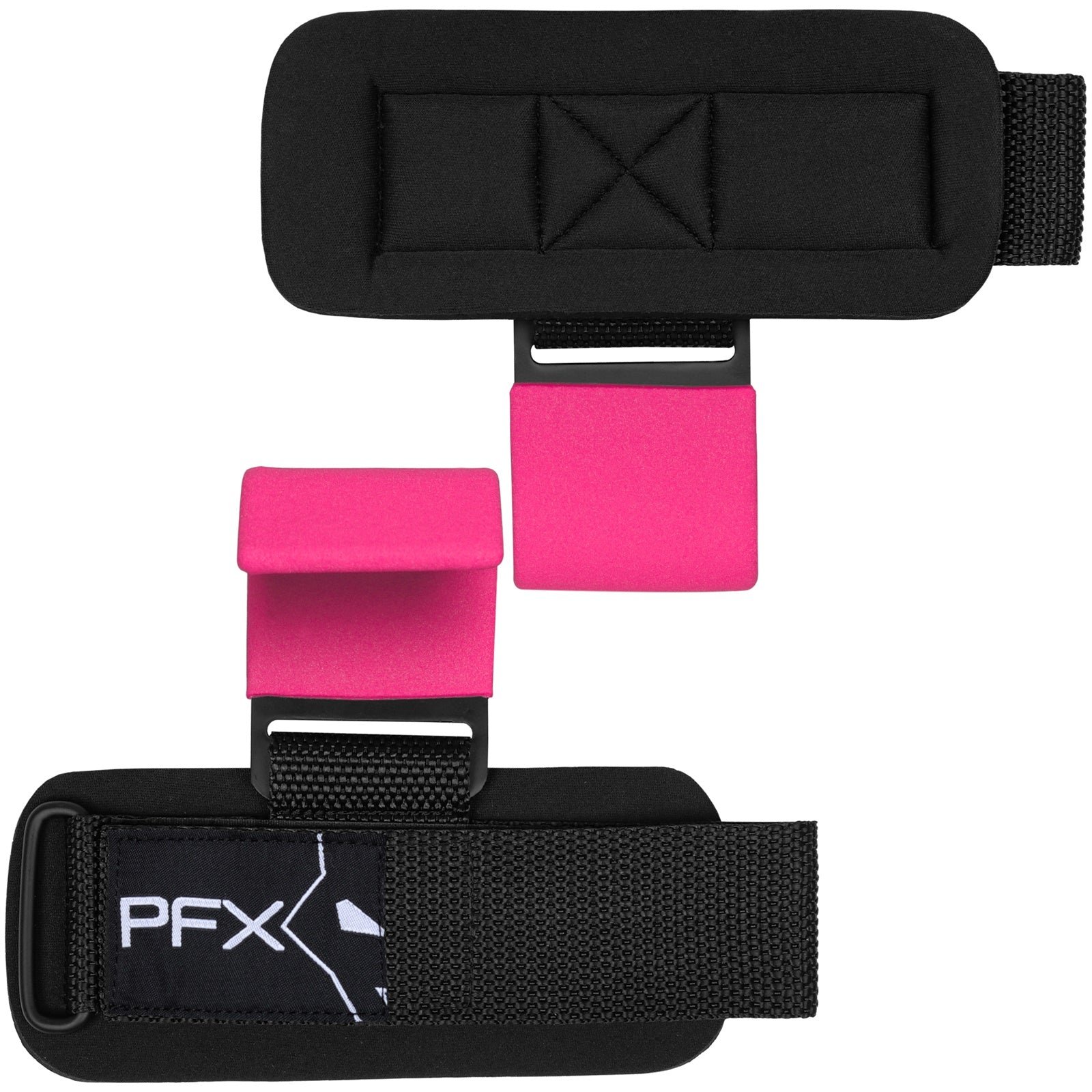 PFX Sports Weight Lifting Hooks – Heavy-Duty Steel Hook Straps for Deadlifts, Pull-Ups, and Strength Training – pink - Image 7