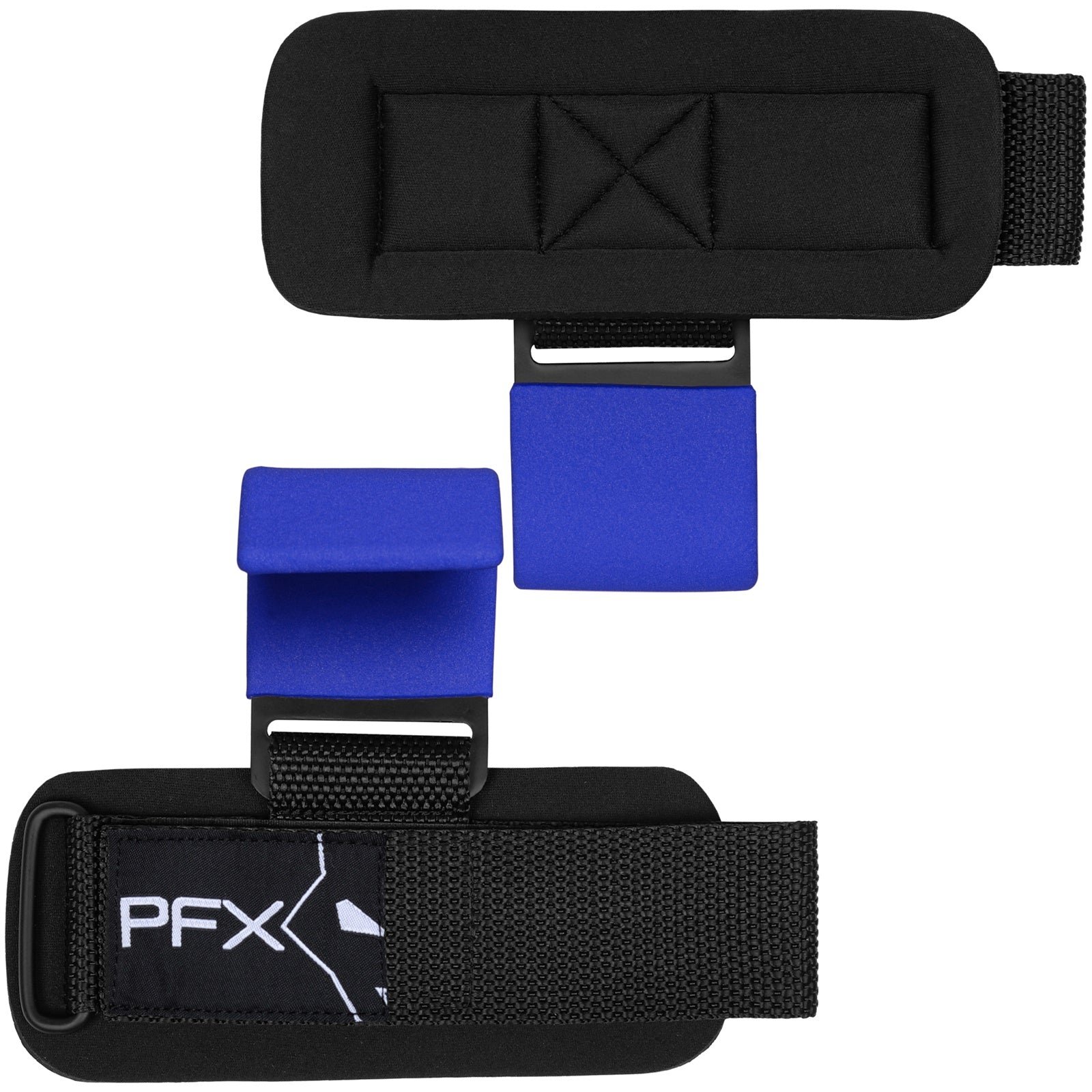 PFX Sports Weight Lifting Hooks – Heavy-Duty Steel Hook Straps for Deadlifts, Pull-Ups, and Strength Training – blue - Image 6