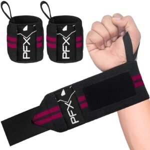 PFX Sports Wrist Wraps for Weightlifting – pink