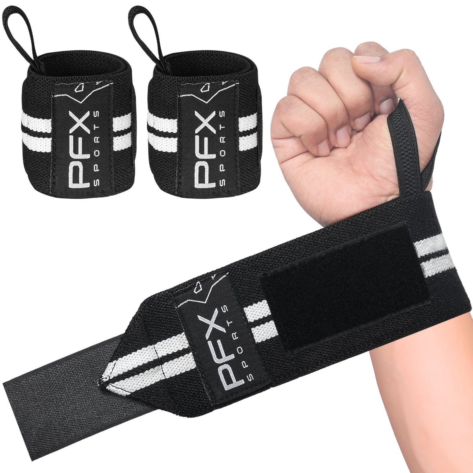 PFX Sports Wrist Wraps for Weightlifting – red - Image 2