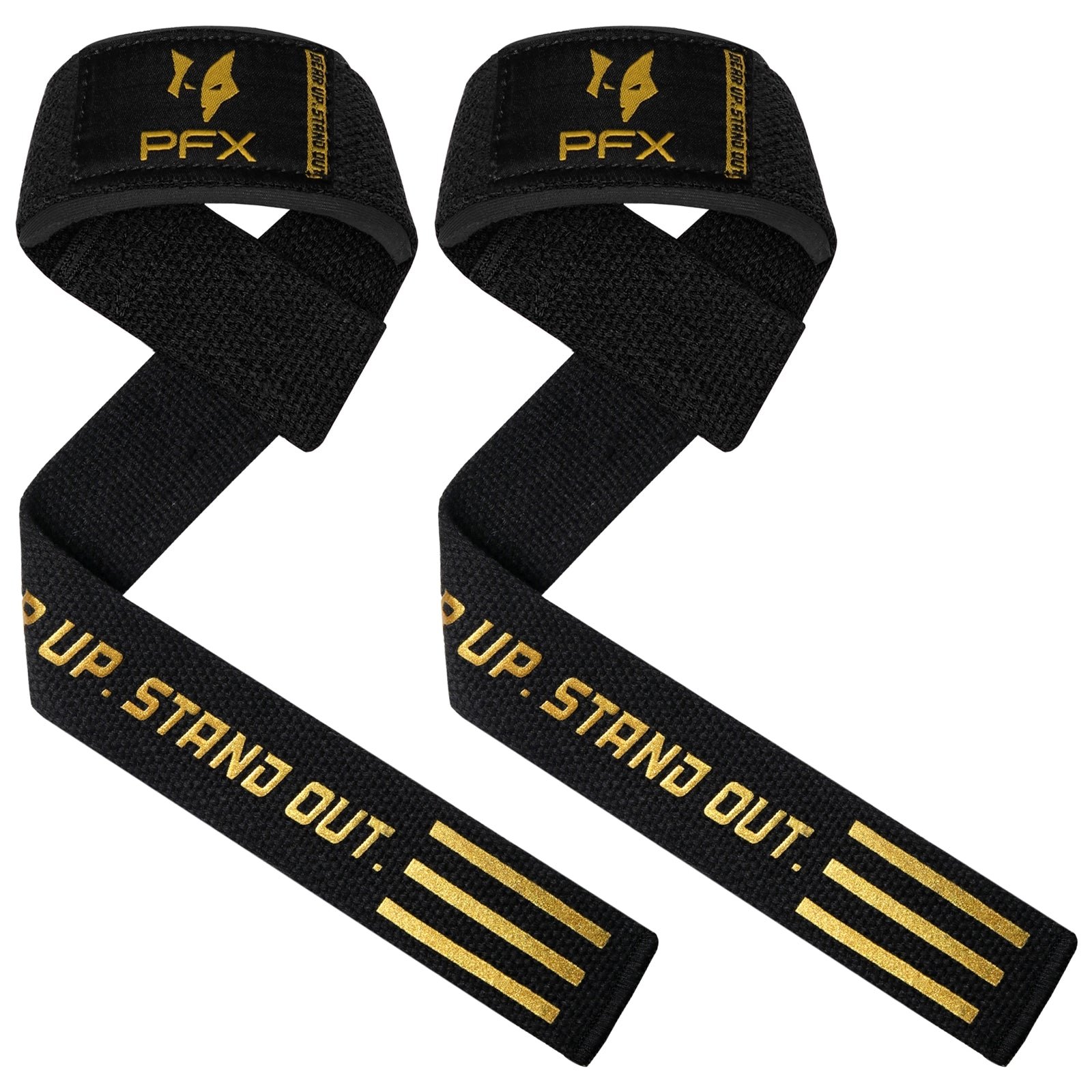 PFX Golden Series Weightlifting Straps – Elite Grip Enhancement - Image 2