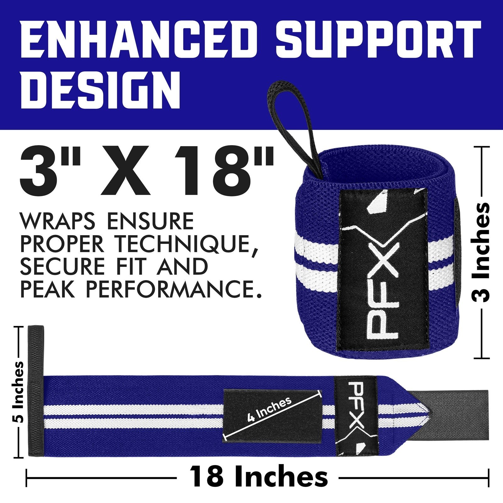 PFX Sports Wrist Wraps for Weightlifting – red - Image 9