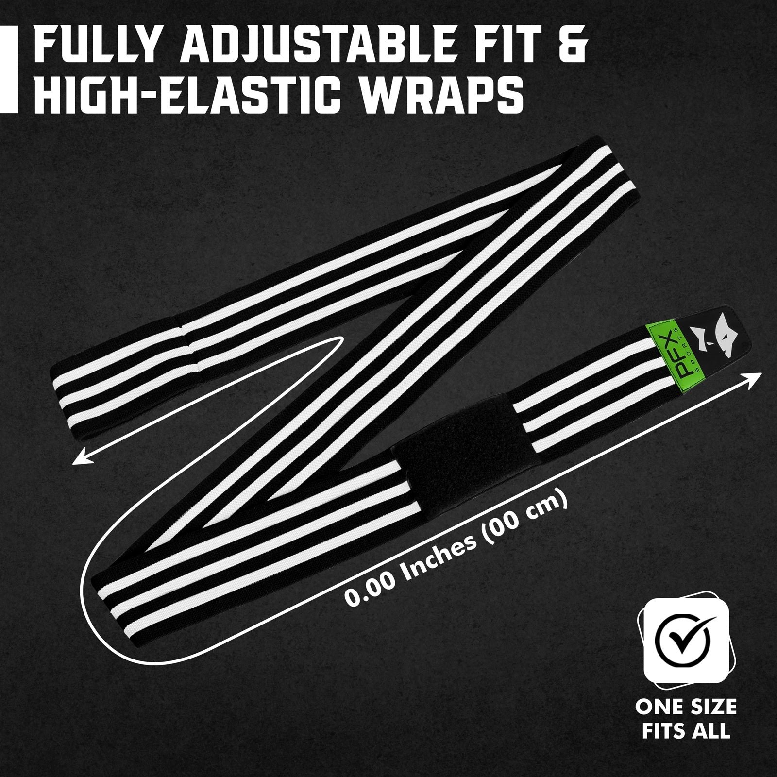 Heavy Duty Knee Wraps for Powerlifting & Weight Training – white - Image 7