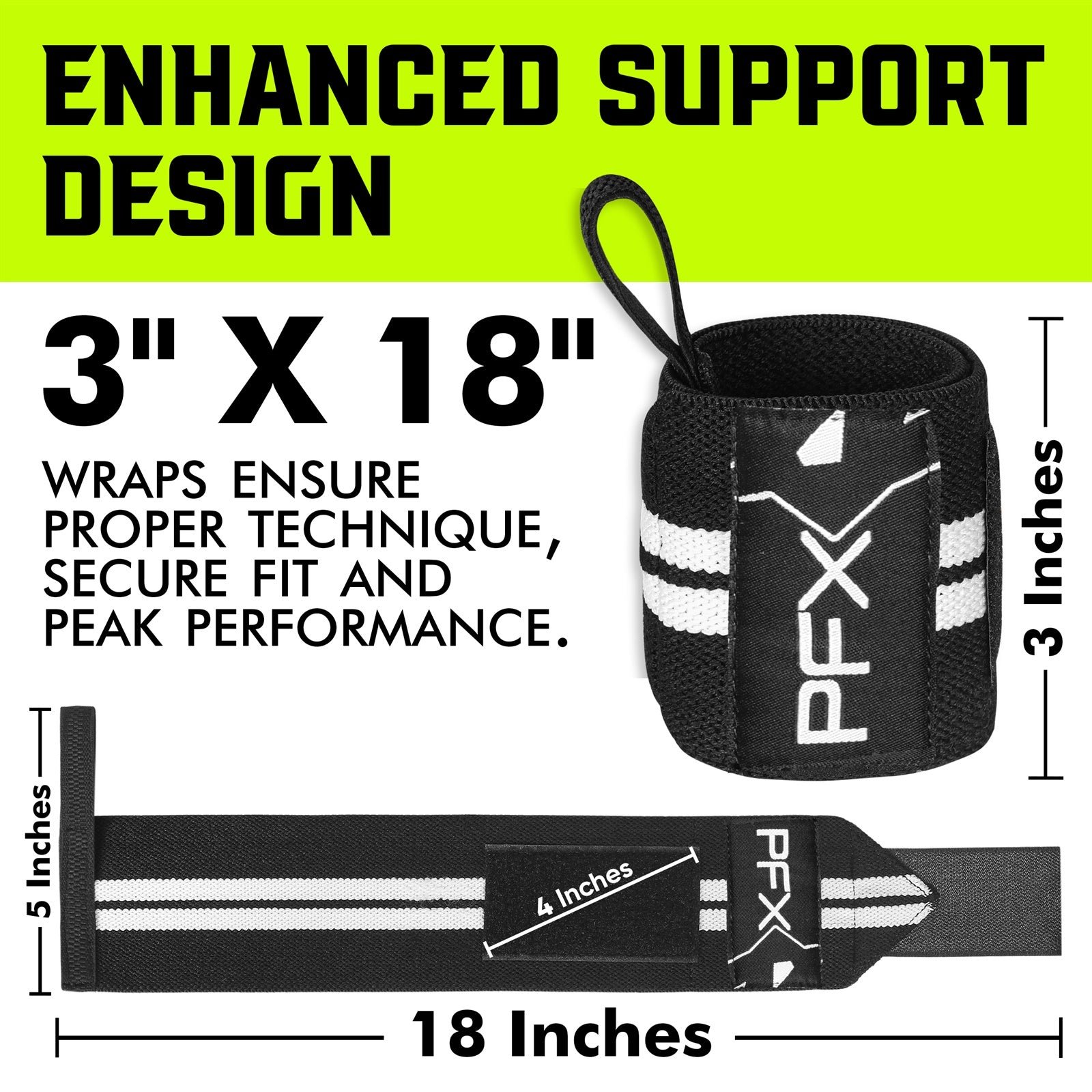 PFX Sports Wrist Wraps for Weightlifting – blue - Image 10