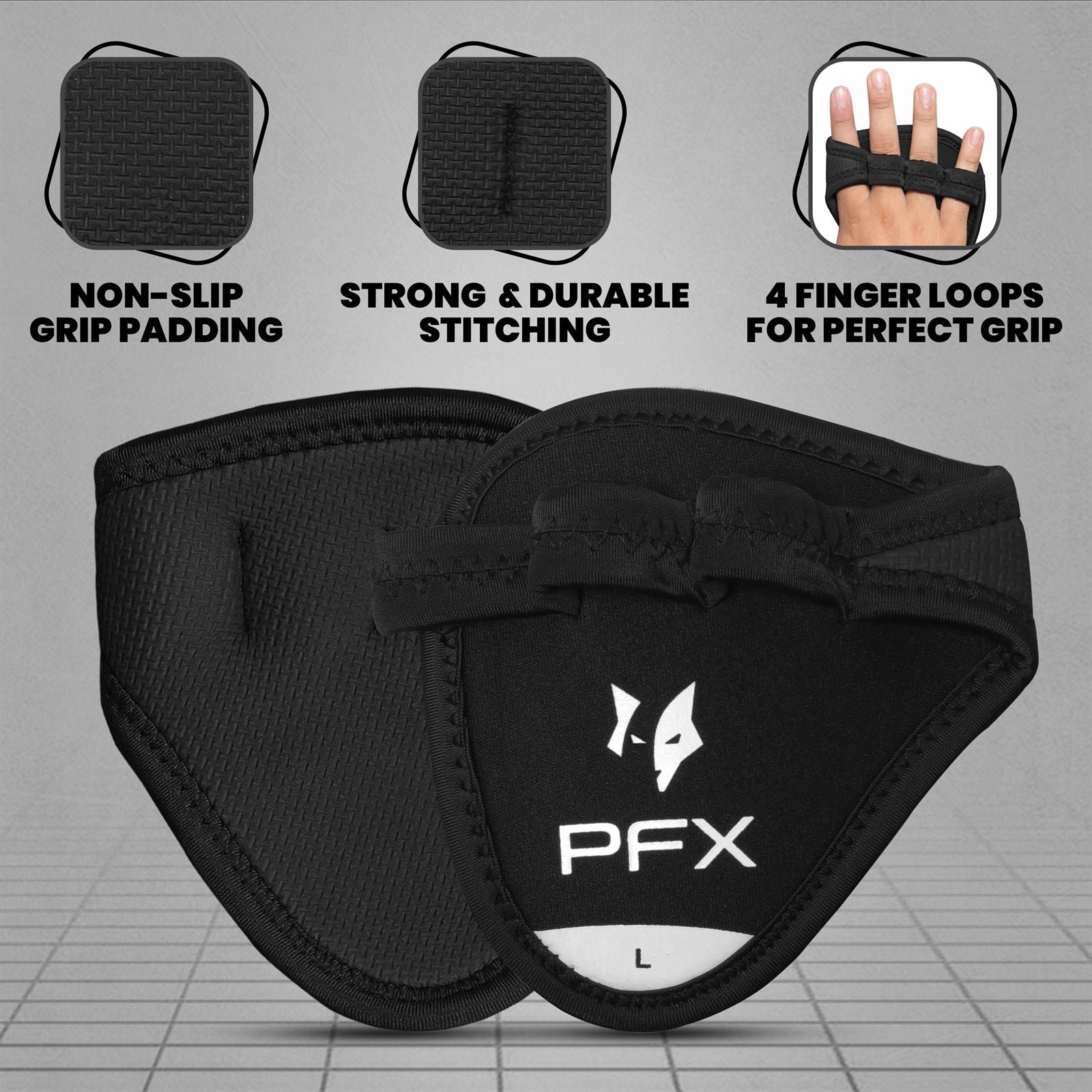 PFX Sports Fusion Anti-Slip Grip Pads | Weightlifting Palm Protectors (One Size Fits All) - Image 5