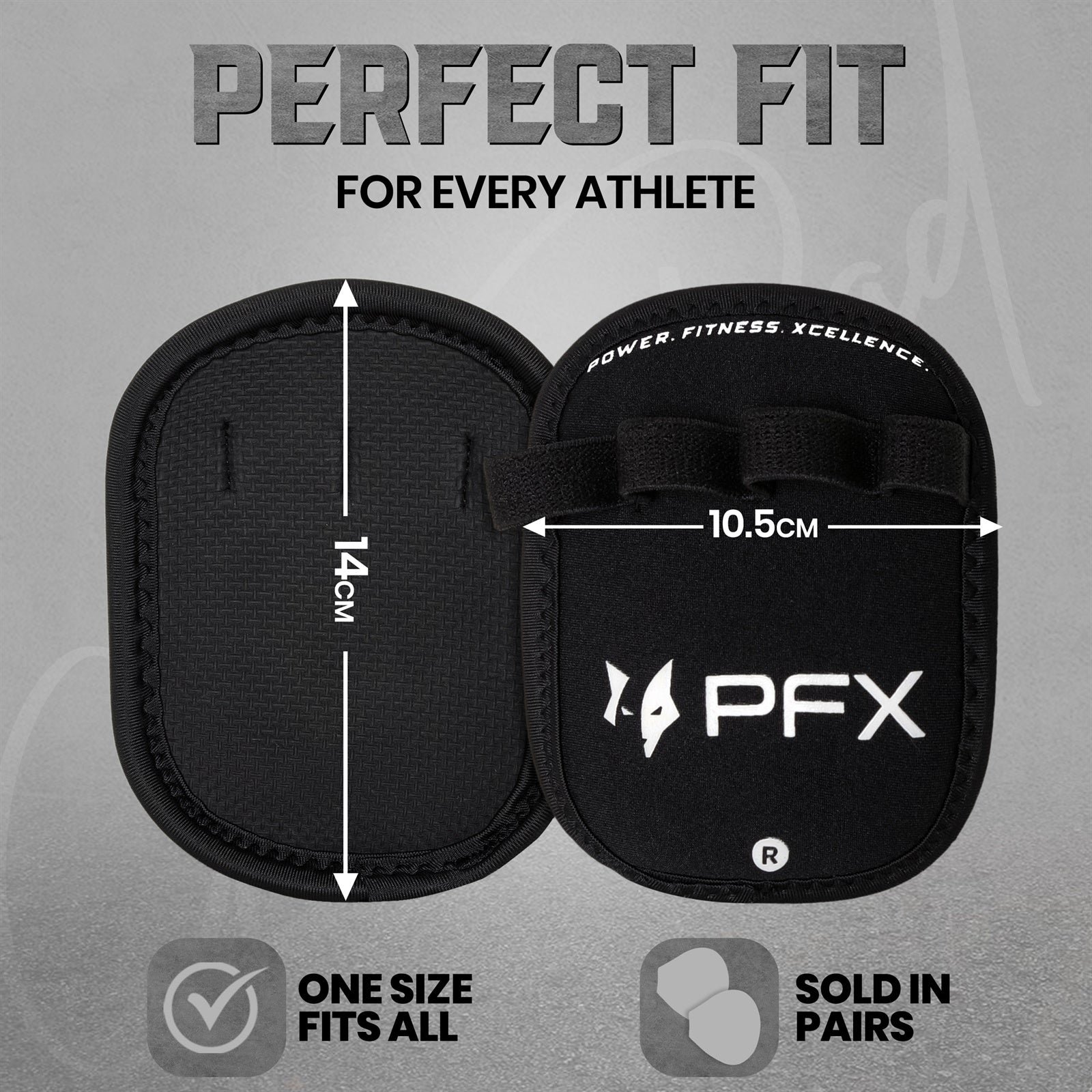 PFX Sports Pro-Grip Anti-Slip Grip Pads | Weightlifting Palm Protectors (One Size Fits All) - Image 6