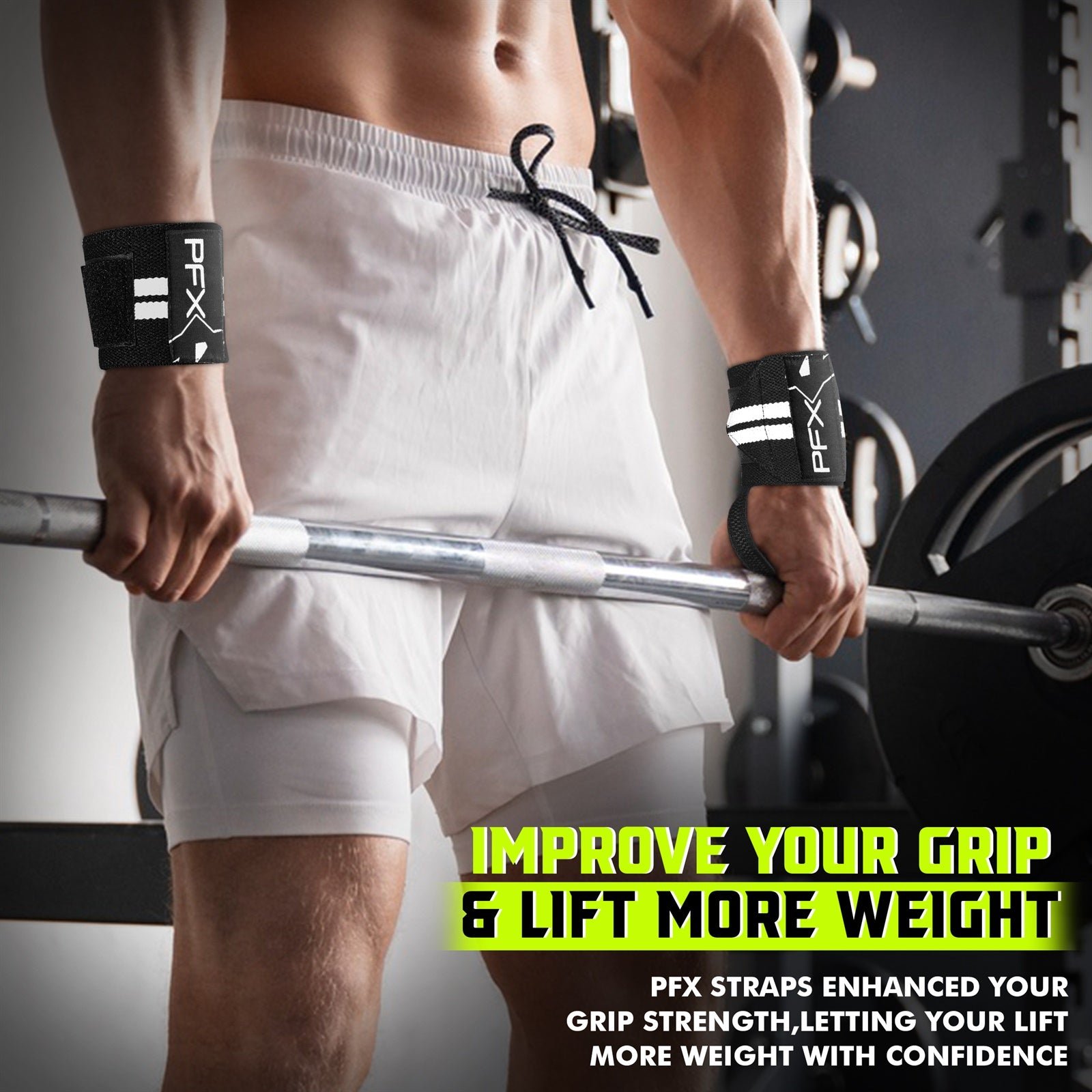PFX Sports Wrist Wraps for Weightlifting – red - Image 3