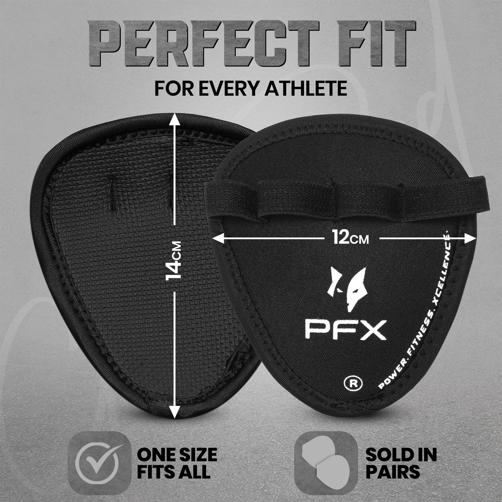 PFX Sports Elite Anti-Slip Grip Pads | Weightlifting Palm Protectors (One Size Fits All) - Image 6
