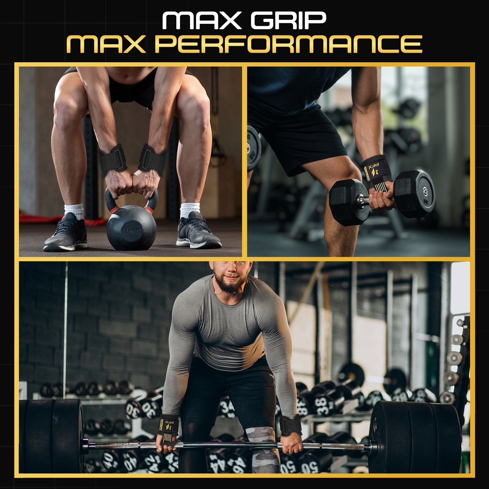 PFX Golden Series Wrist Wrap Straps – Elite Joint Stability - Image 6
