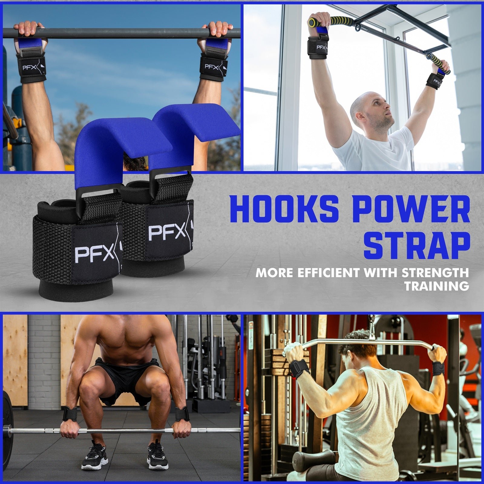PFX Sports Weight Lifting Hooks – Heavy-Duty Steel Hook Straps for Deadlifts, Pull-Ups, and Strength Training – green - Image 5