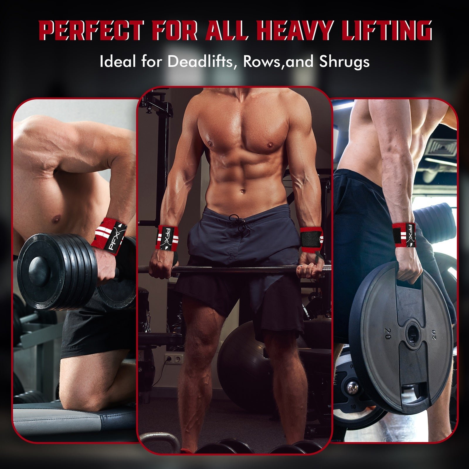 PFX Sports Wrist Wraps for Weightlifting – white - Image 10