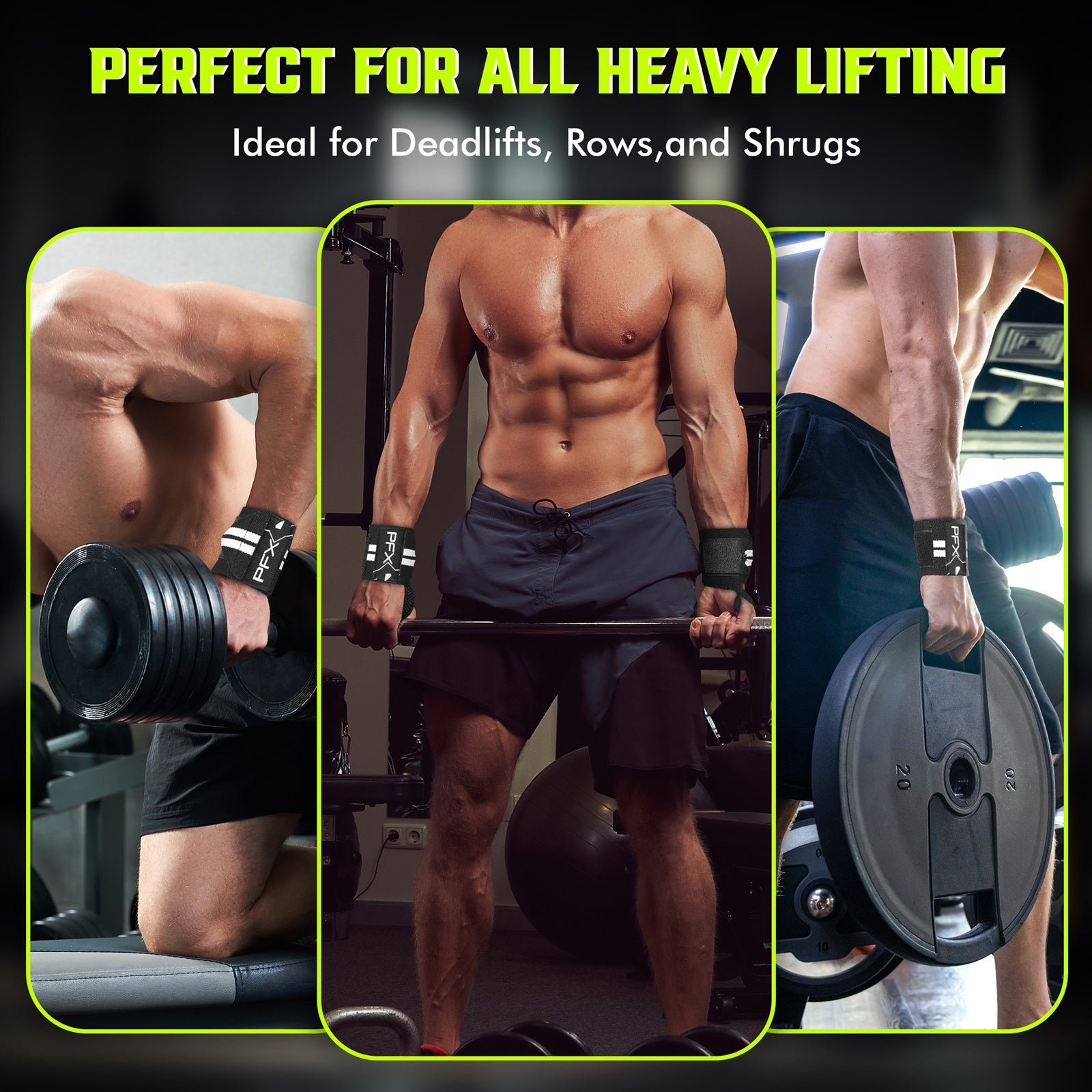 PFX Sports Wrist Wraps for Weightlifting – red - Image 4