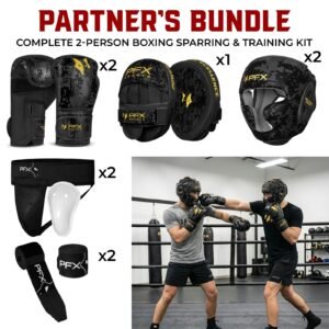 PFX Sports Ultimate Training Partner Bundle | Complete 2-Person Boxing Sparring Kit