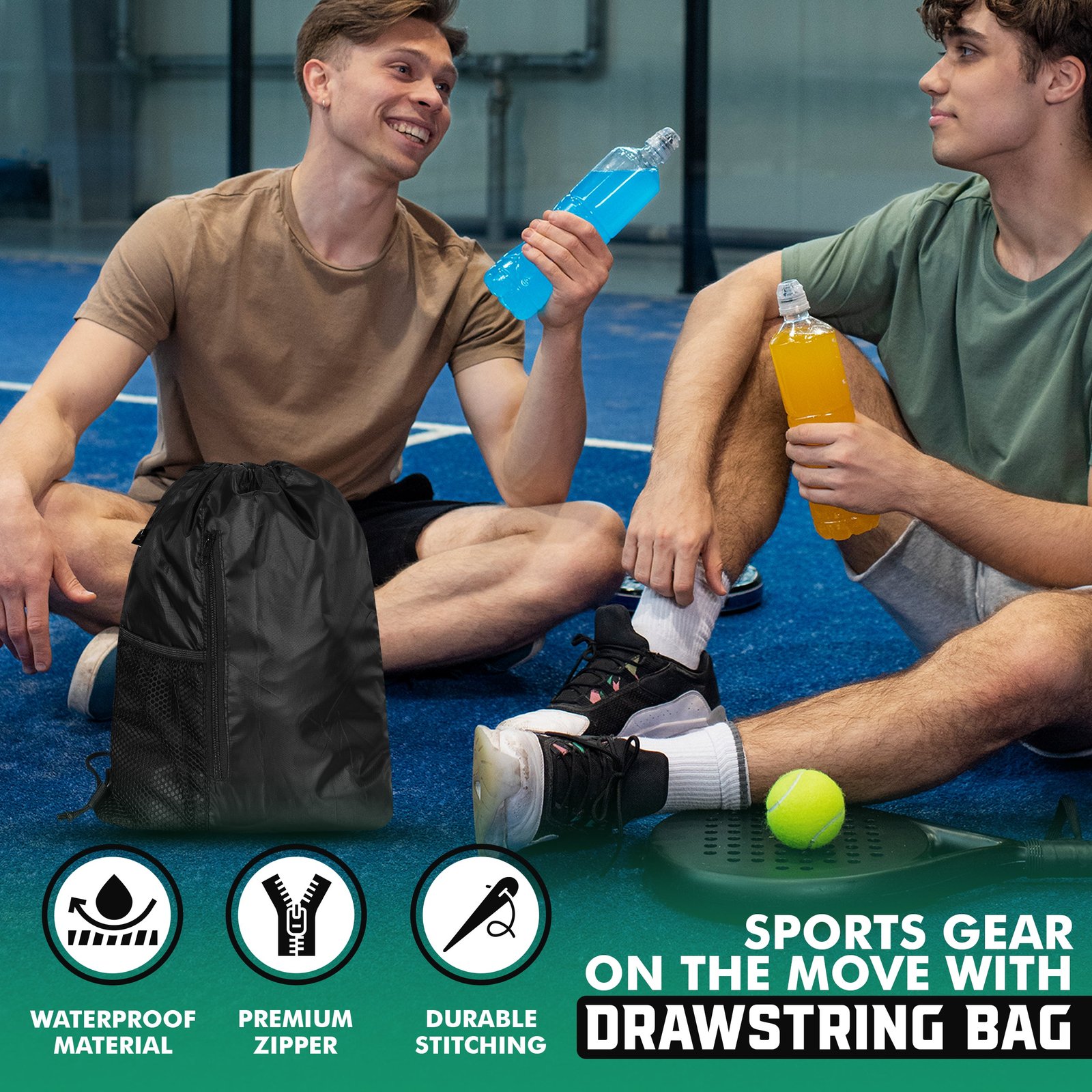 PFX Waterproof Drawstring Sports Bag - Image 4