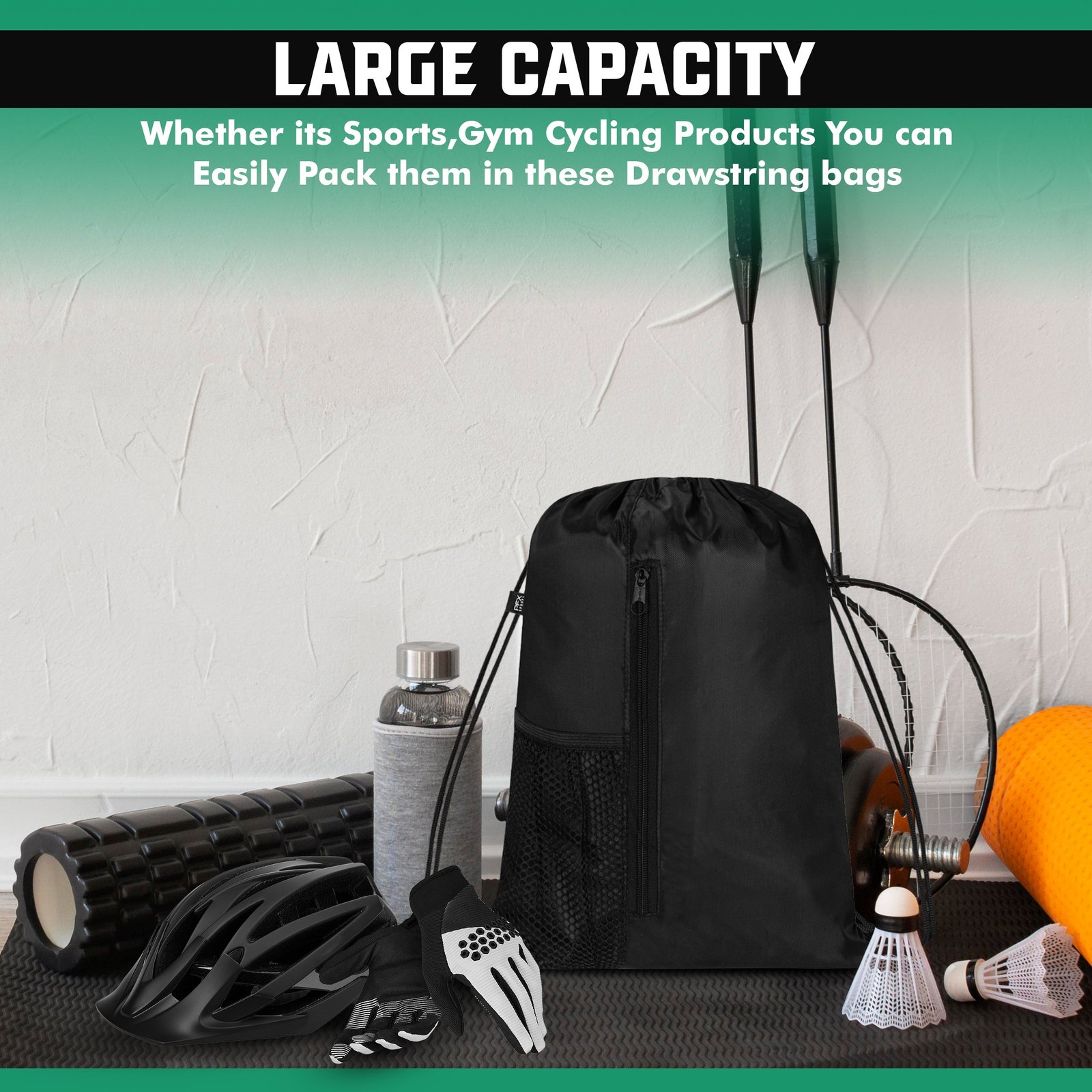 PFX Waterproof Drawstring Sports Bag - Image 6