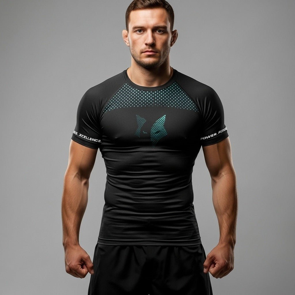 PFX Sports - Compression Rash Guard – Short Sleeve – green - Image 5