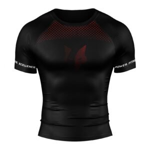 PFX Sports - Compression Rash Guard – Short Sleeve – red