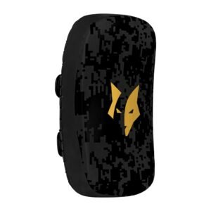 PFX Muay Thai Pad: Kickboxing & MMA Strike Shield – Black / Gold