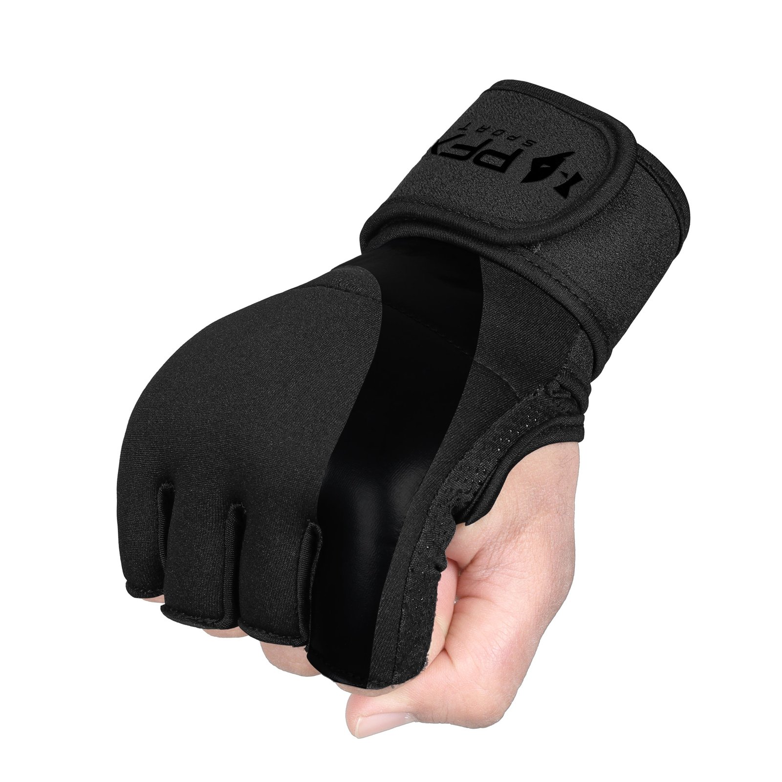 PFX Gel Inner Gloves for Boxing & MMA – black - Image 2
