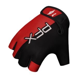 Half-Finger Gym Gloves – Breathable, Non-Slip, and Padded for Men & Women – red