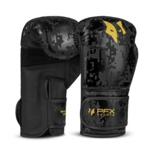 PFX Sports Kids Boxing Gloves – 4oz-6oz – Black / Gold