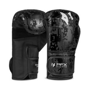 PFX Sports Kids Boxing Gloves – 4oz-6oz – Black / White